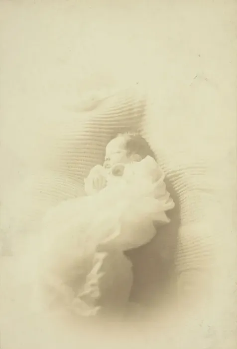 Framed Print : Harriet Warner Walker, less than 24 hr. old, (1870 / 1890). Creator: J. J. Kanberg Framed Print : Harriet Warner Walker, less than 24 hr. old, (1870 / 1890). Creator: J. J. Kanberg