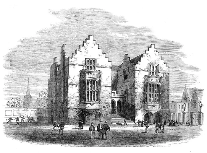 Framed Print : Harrow School, 1862. Creator: Unknown Framed Print : Harrow School, 1862. Creator: Unknown