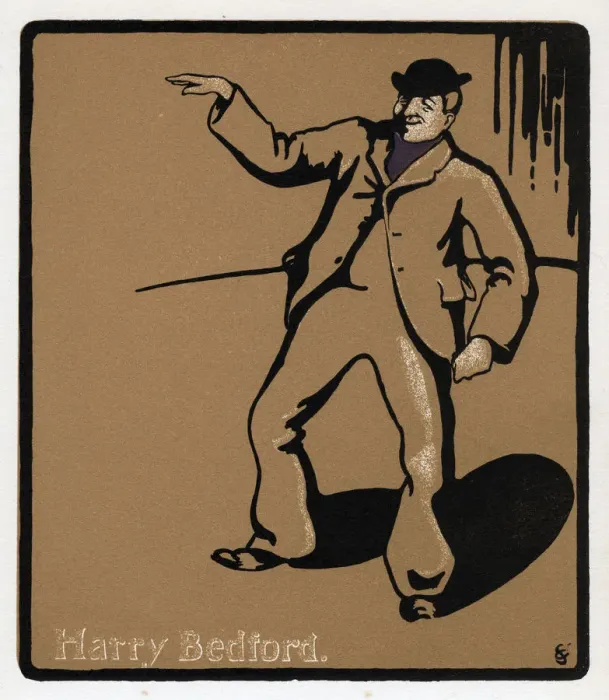 Framed Print : Harry Bedford, theatre performer, late 19th century Framed Print : Harry Bedford, theatre performer, late 19th century