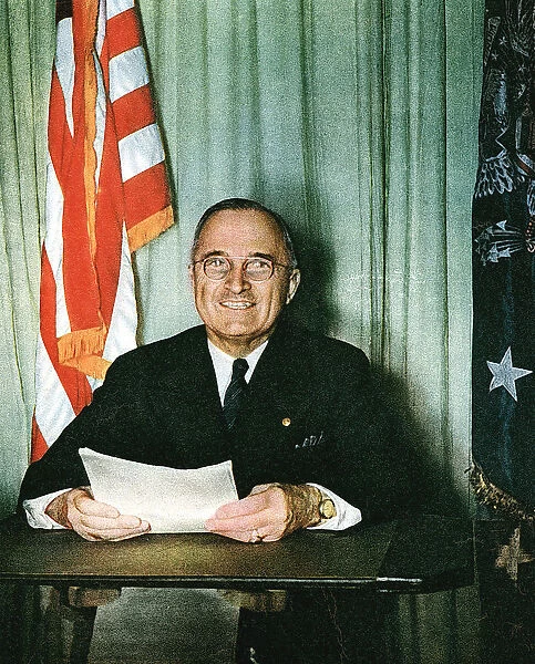 8X10 PHOTO EP-537 TRUMAN 33RD PRESIDENT OF THE UNITED STATES HARRY S 