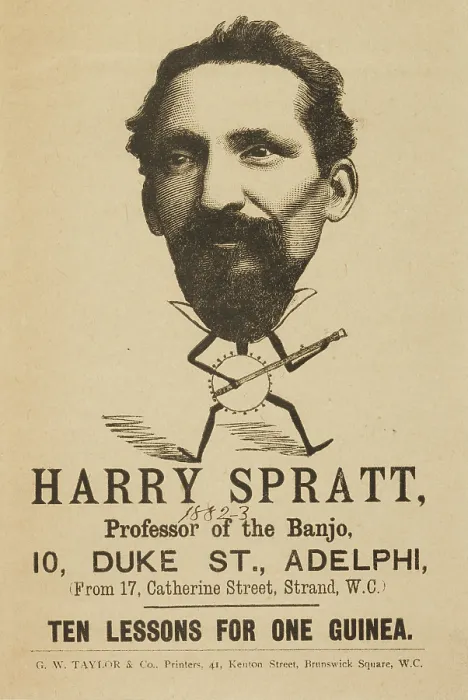 Framed Print : Harry Spratt, Professor of the Banjo, 1882. Creator: Unknown Framed Print : Harry Spratt, Professor of the Banjo, 1882. Creator: Unknown