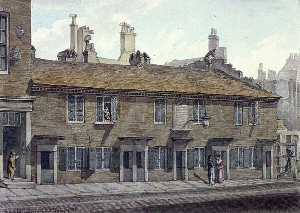 Hart Street, Cripplegate, London, 1818. Artist: Robert Blemmell Schnebbelie