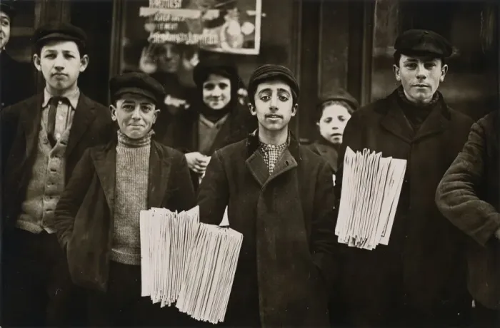 Framed Print : Hartford Newsboys, 1909. Creator: Lewis Wickes Hine Framed Print : Hartford Newsboys, 1909. Creator: Lewis Wickes Hine
