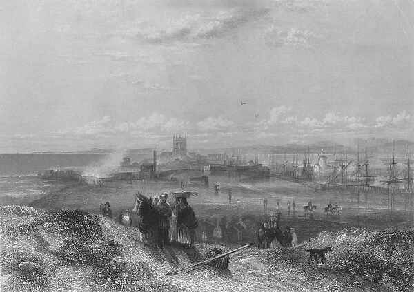 Hartlepool, 1837. Artist: William Finden