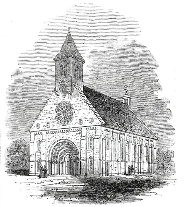 Framed Print : Hartshill Church, 1845. Creator: Unknown Framed Print : Hartshill Church, 1845. Creator: Unknown