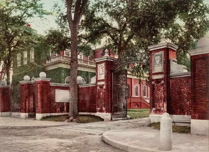 Framed Print : Harvard Gate, Harvard University, c1899. Creator: Unknown