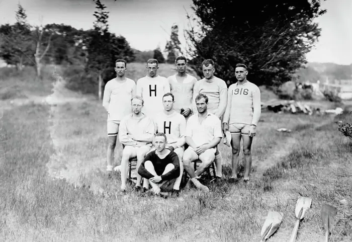 Framed Print : Harvard Varsity, between c1910 and c1915. Creator: Bain News Service Framed Print : Harvard Varsity, between c1910 and c1915. Creator: Bain News Service