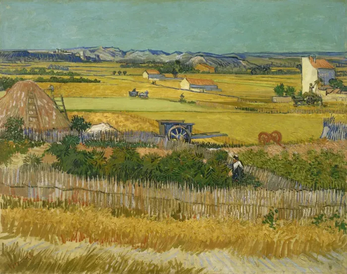 Framed Print : The harvest, 1888. Artist: Gogh, Vincent, van (1853-1890) Framed Print : The harvest, 1888. Artist: Gogh, Vincent, van (1853-1890)