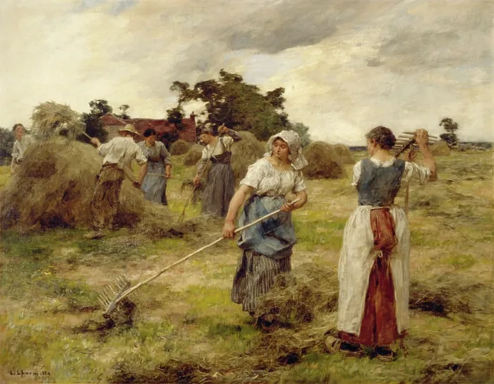 Framed Print : The Harvest, c1886. Creator: Leon-Augustin Lhermitte Framed Print : The Harvest, c1886. Creator: Leon-Augustin Lhermitte