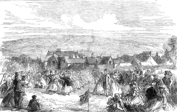 Framed Print : Harvest-Home at Bywell, Northumberland, 1865. Creator: Unknown