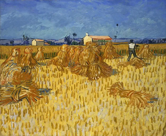 Framed Print : Harvest in Provence, 1888. Creator: Gogh, Vincent, van (1853-1890) Framed Print : Harvest in Provence, 1888. Creator: Gogh, Vincent, van (1853-1890)