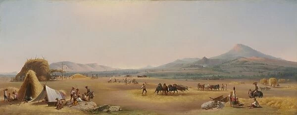 Harvest on the Roman Campagna, 1868. Creator: John Gadsby Chapman (American, 1808-1889)