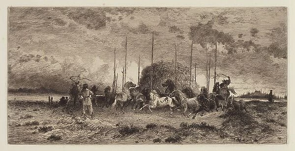 Harvest at San Juan, New Mexico, c. 1883. Creator: Peter Moran