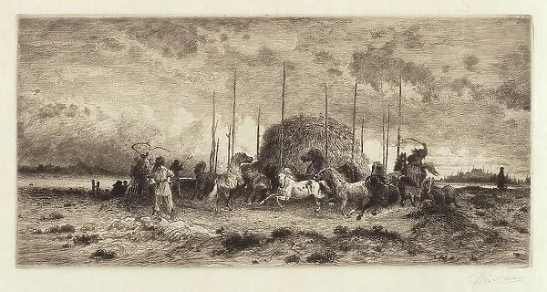 Harvest at San Juan, New Mexico, c. 1883. Creator: Peter Moran