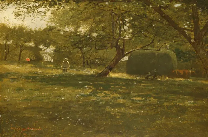 Framed Print : Harvest Scene, ca. 1873. Creator: Winslow Homer Framed Print : Harvest Scene, ca. 1873. Creator: Winslow Homer