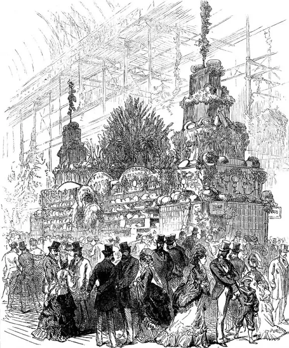 Framed Print : Harvest Trophy at the Crystal Palace, 1871. Creator: Unknown Framed Print : Harvest Trophy at the Crystal Palace, 1871. Creator: Unknown