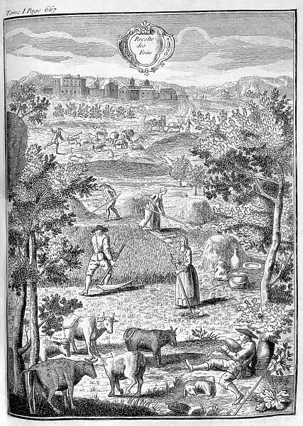 Harvesting the hay, 1775