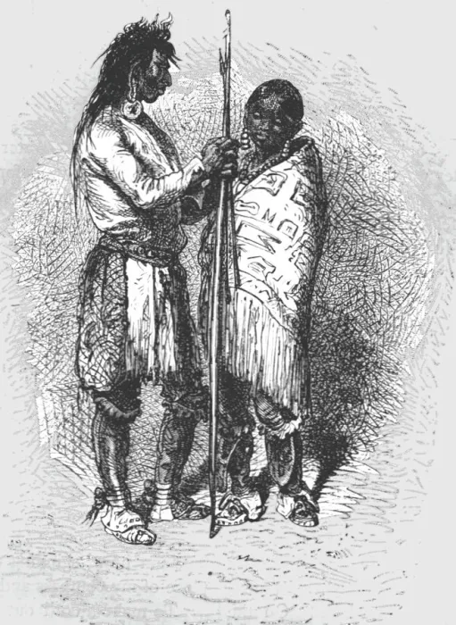 Framed Print : Hashquahts; In pawn in an Indian village, 1875. Creator: Unknown Framed Print : Hashquahts; In pawn in an Indian village, 1875. Creator: Unknown