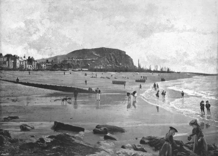 Framed Print : Hastings, Old Town and Beach, c1900. Artist: Carl Norman Framed Print : Hastings, Old Town and Beach, c1900. Artist: Carl Norman
