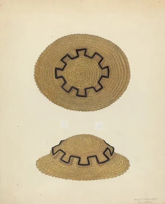 Framed Print : Hat, 1936. Creator: Marie Famularo Framed Print : Hat, 1936. Creator: Marie Famularo