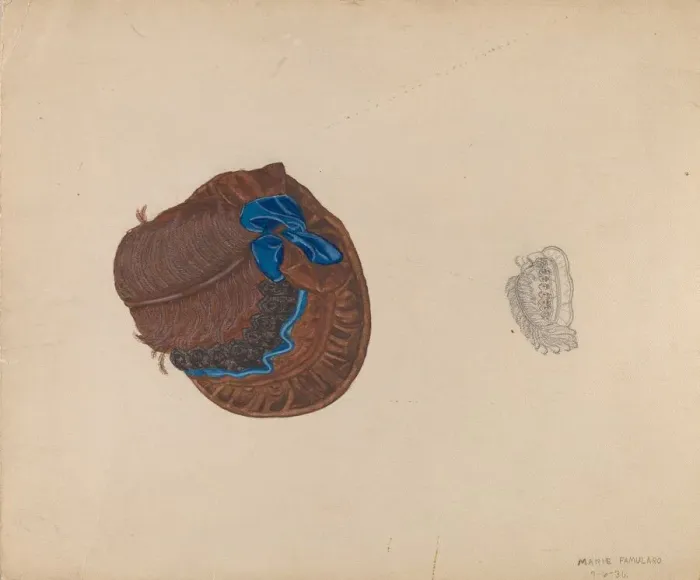 Framed Print : Hat, 1936. Creator: Marie Famularo Framed Print : Hat, 1936. Creator: Marie Famularo