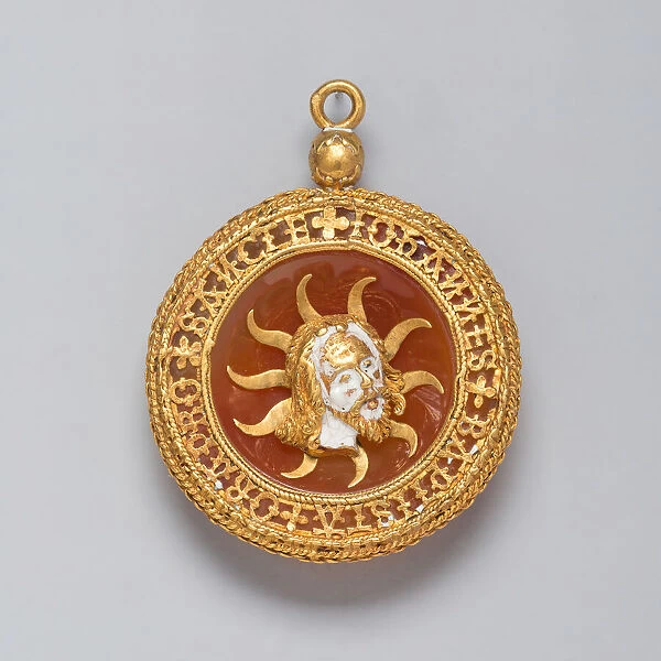 Hat Badge with the Head of Saint John the Baptist Adapted as a Pendant, France, c. 1500