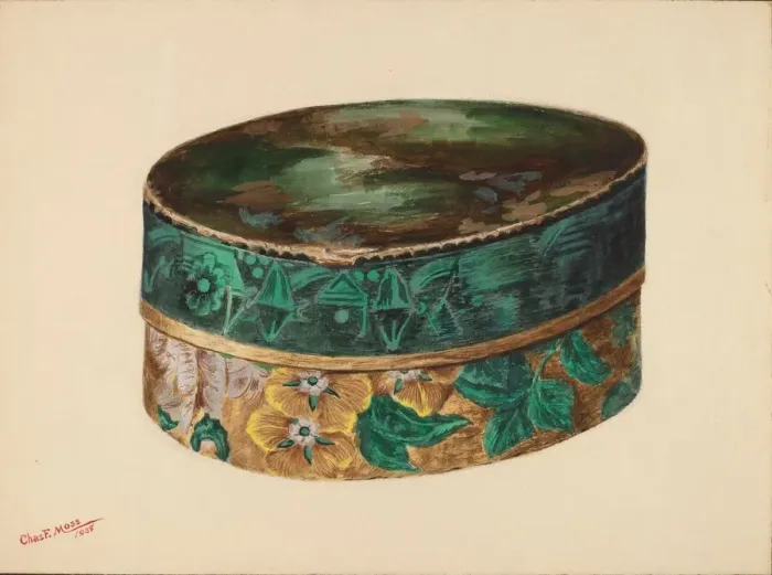 Framed Print : Hat Box, 1938. Creator: Charles Moss Framed Print : Hat Box, 1938. Creator: Charles Moss