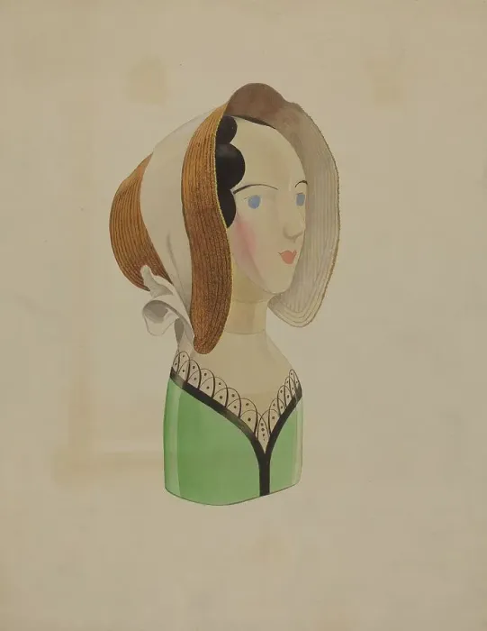 Framed Print : Hat Mannequin, c. 1937. Creator: Howard Weld Framed Print : Hat Mannequin, c. 1937. Creator: Howard Weld