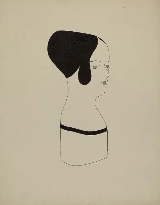 Framed Print : Hat Mannequin, c. 1937. Creator: Howard Weld Framed Print : Hat Mannequin, c. 1937. Creator: Howard Weld