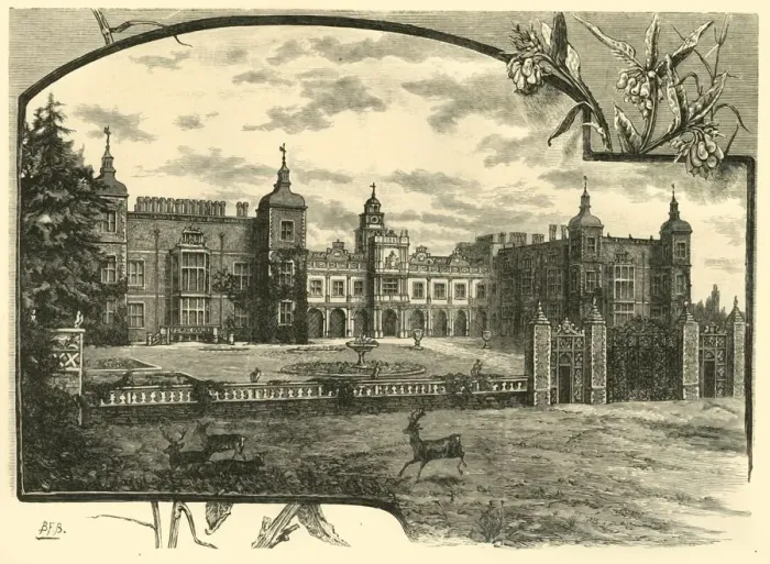 Framed Print : Front of Hatfield House, 1898. Creator: Unknown Framed Print : Front of Hatfield House, 1898. Creator: Unknown