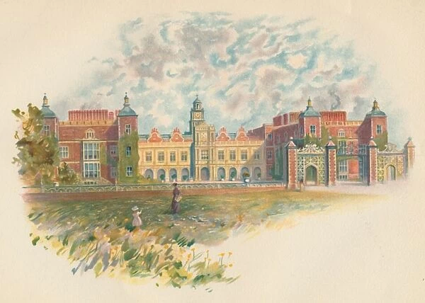 Hatfield House, Hertfordshire - South Front, c1890. Artist: Charles Wilkinson