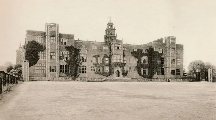 Framed Print : Hatfield House - North Front, c16th century, (1904) Framed Print : Hatfield House - North Front, c16th century, (1904)
