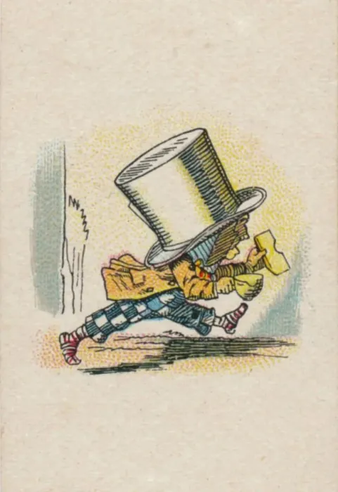 Framed Print : The Hatter Leaving the Court, 1930. Artist: John Tenniel Framed Print : The Hatter Leaving the Court, 1930. Artist: John Tenniel
