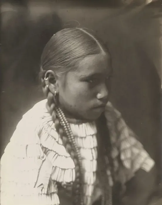 Framed Print : Hattie Bear Black, 1905. Creator: Edward Sheriff Curtis Framed Print : Hattie Bear Black, 1905. Creator: Edward Sheriff Curtis