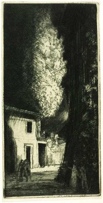 Framed Print : The Haunted House, 1909. Creator: Donald Shaw MacLaughlan Framed Print : The Haunted House, 1909. Creator: Donald Shaw MacLaughlan
