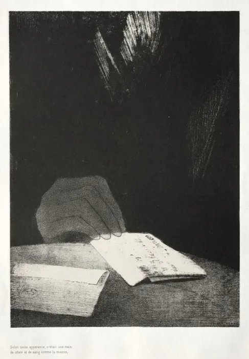 Framed Print : The Haunted House: It Was a Hand, Seemingly as Much of Flesh and Blood as My Own, 1896 Framed Print : The Haunted House: It Was a Hand, Seemingly as Much of Flesh and Blood as My Own, 1896