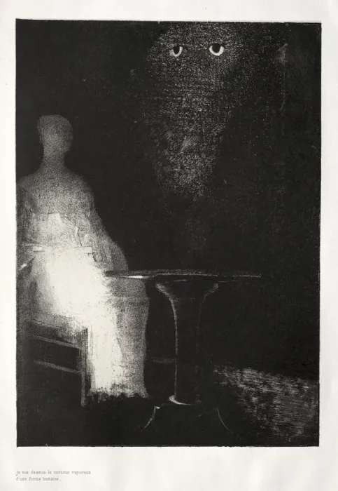 Framed Print : The Haunted House: I Continued to Gaze on the Chair, and Fancied I Saw on it a Pale Blue Framed Print : The Haunted House: I Continued to Gaze on the Chair, and Fancied I Saw on it a Pale Blue