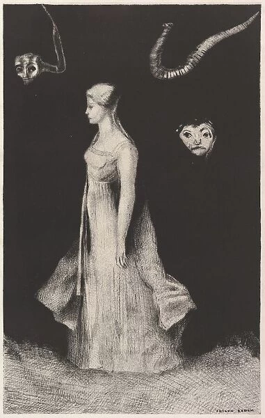 Haunting, 1893-94. Creator: Odilon Redon