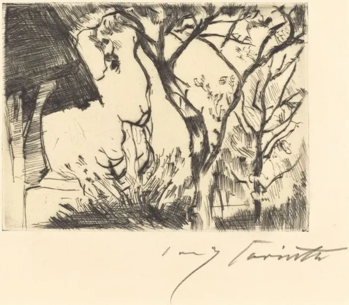 Framed Print : Hausecke (Corner of a House), 1918. Creator: Lovis Corinth Framed Print : Hausecke (Corner of a House), 1918. Creator: Lovis Corinth