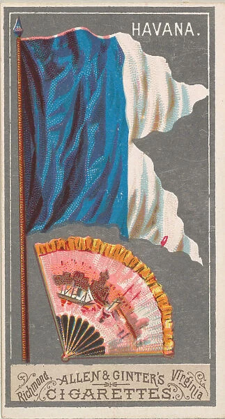 Havana, from the City Flags series (N6) for Allen & Ginter Cigarettes Brands, 1887