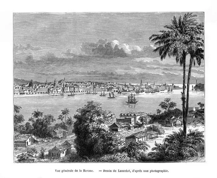 Framed Print : Havana, Cuba, 19th century. Artist: Lancelot Framed Print : Havana, Cuba, 19th century. Artist: Lancelot