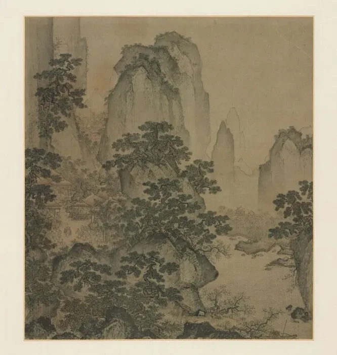 Framed Print : The Haven of the Peach-Blossom Spring, mid-1400s. Creator: Shi Rui (Chinese, c. 1400-c Framed Print : The Haven of the Peach-Blossom Spring, mid-1400s. Creator: Shi Rui (Chinese, c. 1400-c