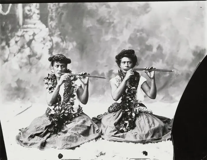 Framed Print : The Hawaiian Ukeke Players, Last quarter of 19th cen.. Creator: Anonymous Framed Print : The Hawaiian Ukeke Players, Last quarter of 19th cen.. Creator: Anonymous