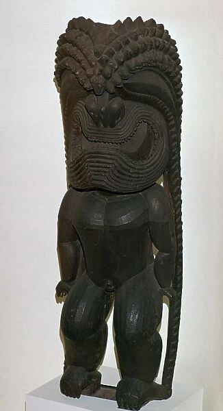 The Hawaiian war-god Kukailimoku from Polynesia, 19th century