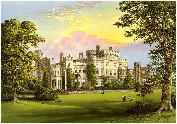 Hawarden Castle, Flintshire, Wales, home of William Gladstone, c1880