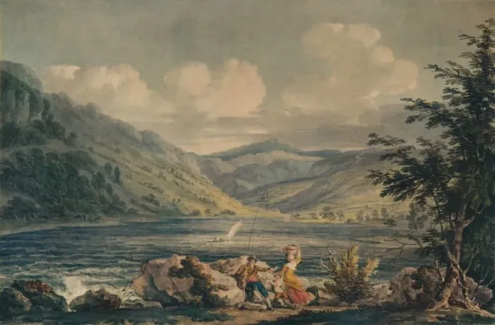 Framed Print : Hawes Water, Westmorland, c1790, (1935). Artist: Edward Dayes Framed Print : Hawes Water, Westmorland, c1790, (1935). Artist: Edward Dayes