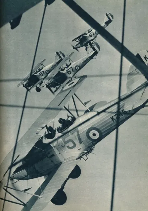 Framed Print : Hawker Hart biplanes flying in formation, c1936 (c1937) Framed Print : Hawker Hart biplanes flying in formation, c1936 (c1937)