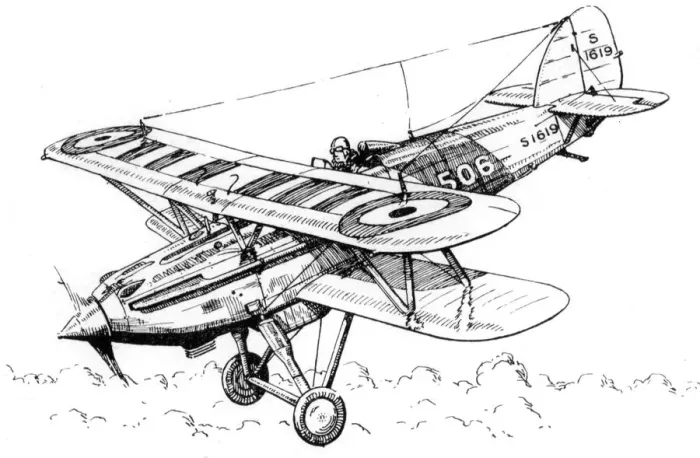 Framed Print : A Hawker Nimrod aeroplane, c1930s. Artist: James Hay Stevens