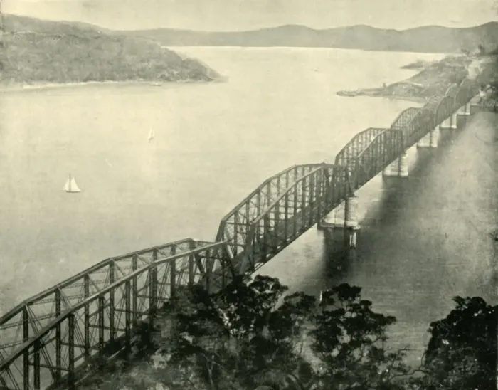 Framed Print : The Hawkesbury Bridge, New South Wales, 1901. Creator: Unknown Framed Print : The Hawkesbury Bridge, New South Wales, 1901. Creator: Unknown