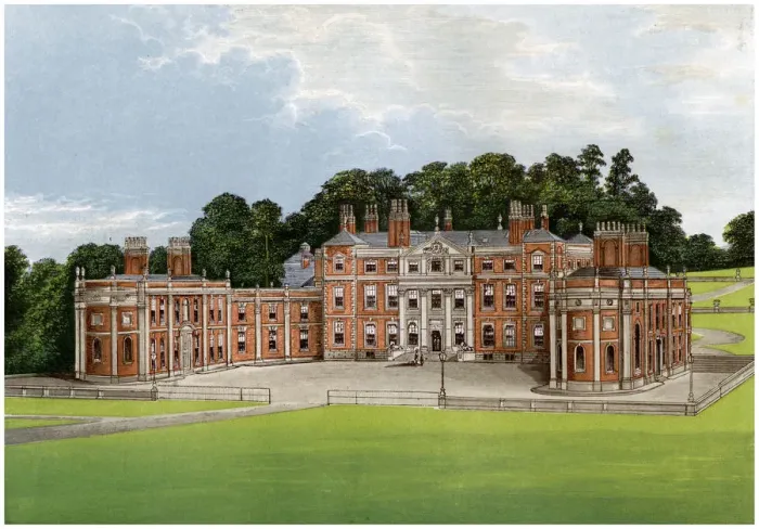 Framed Print : Hawkestone, home of Viscount Hill, c1880 Framed Print : Hawkestone, home of Viscount Hill, c1880